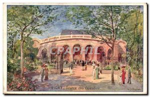 Vichy - Source of Celestins - Old Postcard