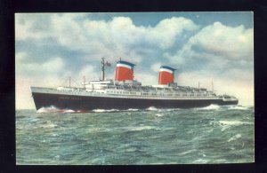 S S United States Postcard, Fastest Liner/Ship, United States Lines