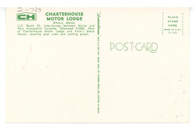 ME - Kittery. Charterhouse Motor Lodge