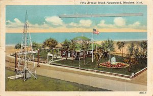 Fifth Avenue Beach Playground - Manistee, Michigan MI