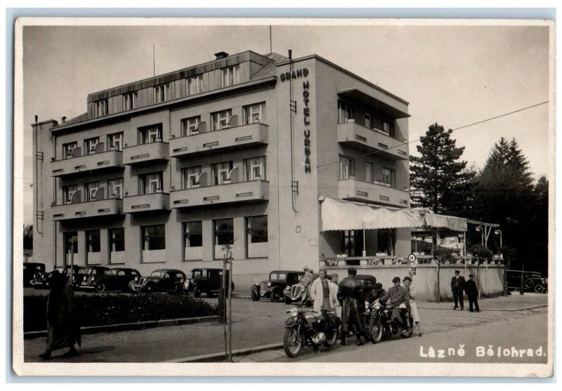 1947 Lazne Belohrad Hradec Králové Czech Republic Vintage RPPC Photo Postcard