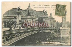 Old Postcard Paris Pont Alexandre III