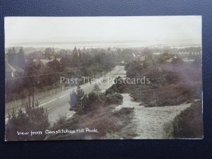 Dorset POOLE View from CONSTITUTION HILL c1920's RP Postcard