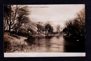 ME Vintage 1910 House Scene KENDUSKEAG MAINE Real Photo RPPC Postcard