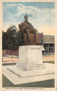 Lincoln statue Court Square Hodgenville Kentucky  