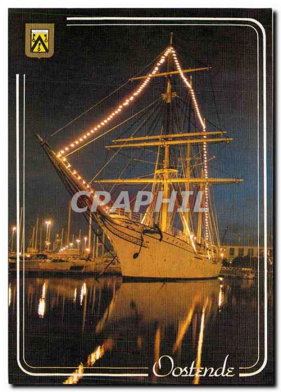 Modern Postcard Oostende Mercator night