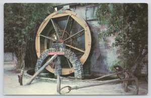 Old Grist Mill~Olest City In US~St Augustine FL~Old Fashioned Water Wheel~Vtg PC