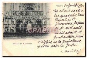 Postcard Old Troyes Jube Madeleine