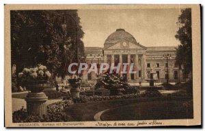Old Postcard Wiesbaden Kurhaus Mit Blumengarten