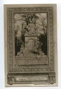 491681 Germany Berlin monument to the composer Wagner Vintage postcard