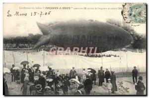 Old Postcard Airship Zeppelin Swelling of the ball Always a Better Fish TOP