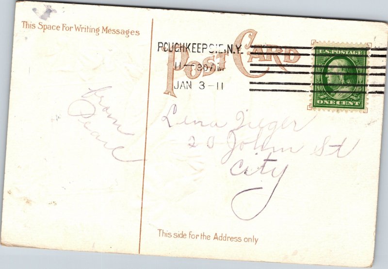 Blue Birds and flowers with 1911 Calendar