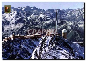 Modern Postcard Hautes Pyrenees Pic du Midi de Bigorre observatory and televi...