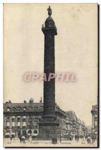 Old Postcard The Paris Vendome Column