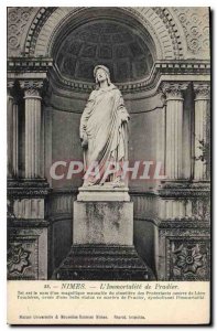 Postcard Old Nimes immortality Pradier