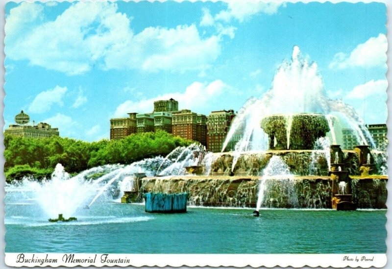 Postcard - Buckingham Memorial Fountain - Chicago, Illinois