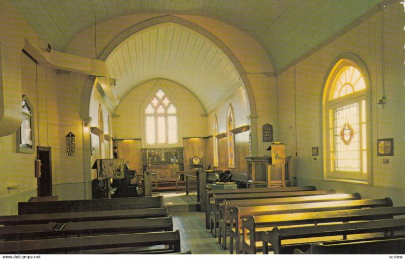 MOOSONEE , Ontario , Canada ,1950-60s ; St Thomas' Anglican Church interior