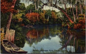 Florida Scene 1947 CurteichOn The Suwannee River