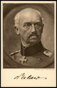 Germany WWI General von Below Artist Signed Portrait Ostpreussenhilfe Eas G77431