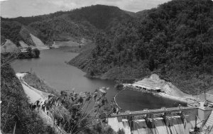 US36 postcard Asia Malaysia Pahang dam from above 1964