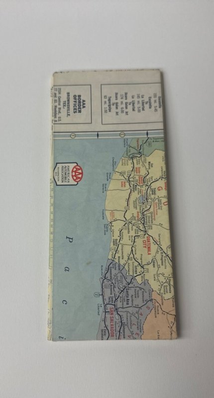 Lot 5 Vintage AAA Mexico Foldout Maps