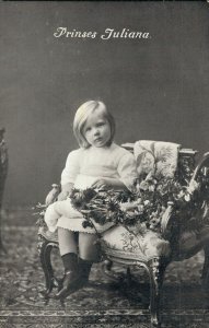 Netherlands Royal Princess Juliana as a Kid Vintage Postcard 07.08