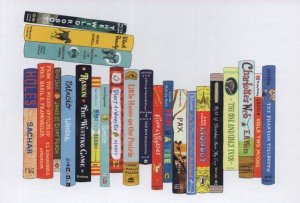 Charlottes Web Flora & Ulysses Book Bookshelf Painting Postcard