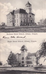 Oregon Albany Madison Street & Maple Street Schools 1908 sk407