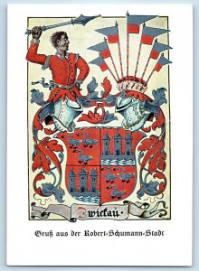 Zwickau Saxony Germany Postcard Greetings from the Robert Schumann City c1950's