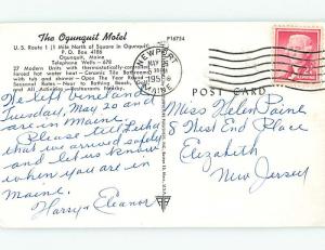 Pre-1980 OGUNQUIT MOTEL Ogunquit Maine ME M2211