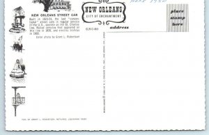 3 4x6 Postcards NEW ORLEANS, LA ~ Street Car, Carriages & Jackson Square 1980