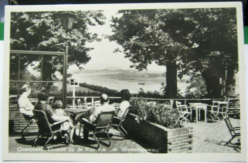 Netherlands Oosterbeek Gezicht op de Rijm V A de Westerbouwing RPPC - unposted