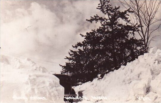 Snow Scene Walker Minnesota Real Photo