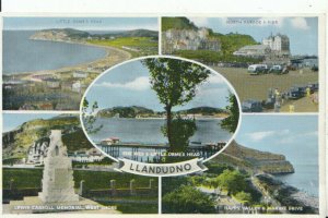 Wales Postcard - Views of Llandudno - Caernarvonshire - Ref 14680A