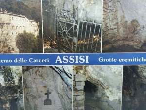 Vintage Postcard Assisi Grotto Multiview Caves of the Brothers Italy