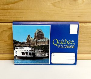 Quebec PQ Canada Chevalier's House Vintage 1980s Postcard Fold Out Set