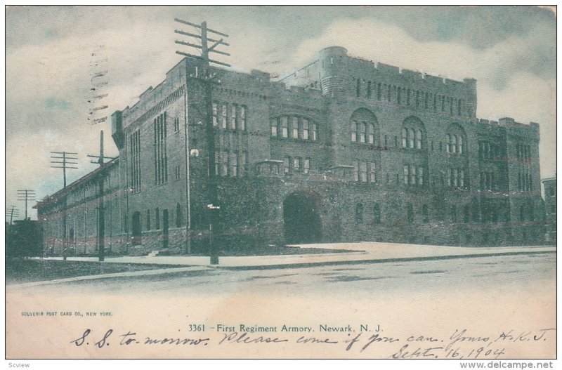 First Regiment Armory, Newark, New Jersey, PU-1905