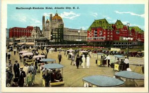 Marlborough Blenheim Hotel Atlantic City New Jersey Antique Vintage Postcard 
