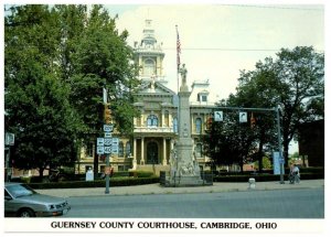 Guernsey County Courthouse Cambridge Ohio Postcard