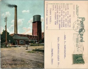 CITY WATER WORKS PITTSBURG KANSAS 1908 ANTIQUE POSTCARD