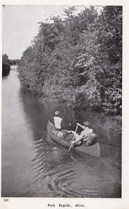 Minnesota Park Rapids Canoeing Scene Real Photo
