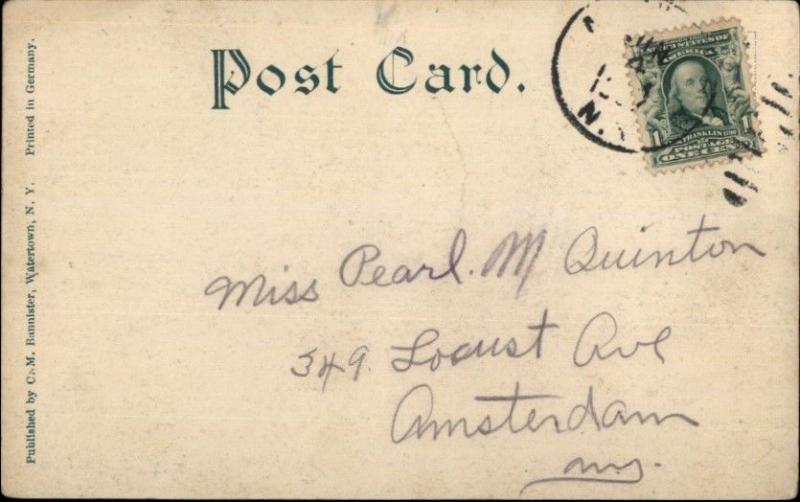 Antwerp NY Monument Park c1910 Postcard