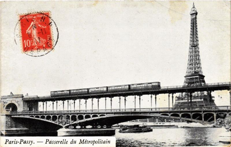 CPA PARIS 16e-Passy-Passerelle du Métropolitain (326207)