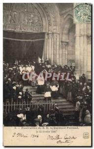 Postcard Old Death Funerals SE of Cardinal Perraud February 13, 1906