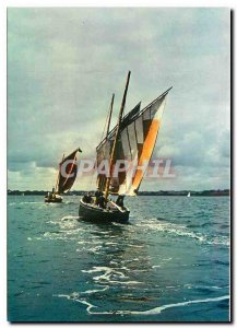 Postcard Modern Sailing Boat Plaisance Hackers Sinagots the Gulf of Morbihan