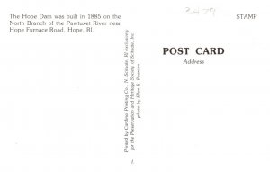 Rhode Island Hope  Valley  Hope Dam