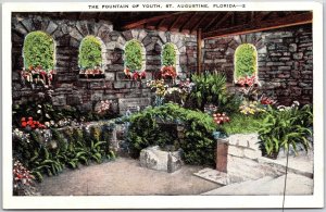 The Fountain of Youth St. Augustine Florida FL Garden Landscapes Postcard