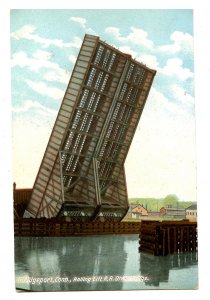 CT - Bridgeport. Rolling Lift Railroad Draw Bridge