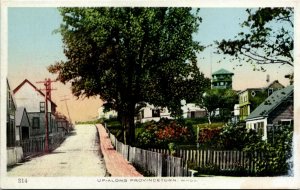 Vintage Postcard MA Barnstable County Provincetown Up Along the City 1920s H22