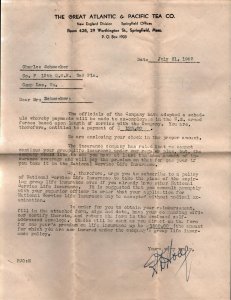1942 WW2   Pacific Tea Co.   US Army  Camp Lee Virginia  Letter